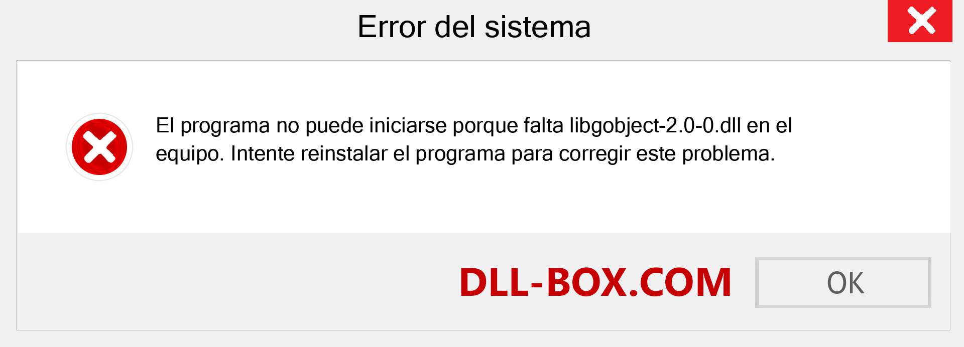 ¿Falta el archivo libgobject-2.0-0.dll ?. Descargar para Windows 7, 8, 10 - Corregir libgobject-2.0-0 dll Missing Error en Windows, fotos, imágenes